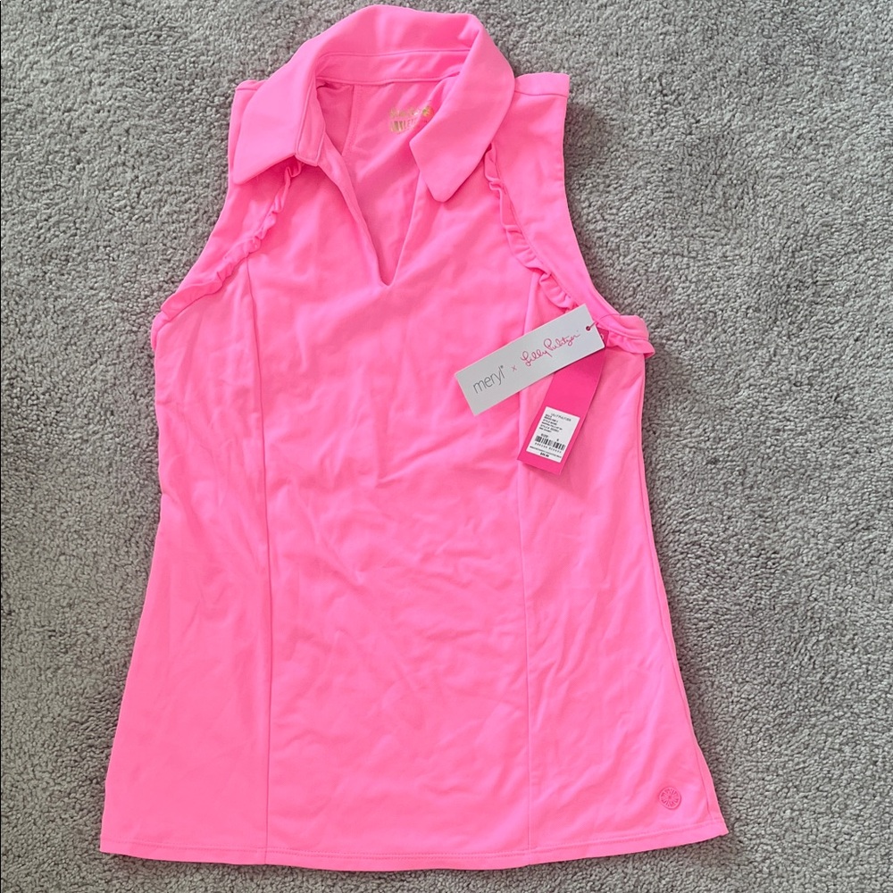 Lilly Pulitzer Luxletic collared tank top